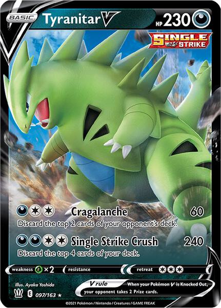 Tyranitar V - SWSH05 Battle Styles - Holofoil - Near Mint (NM)