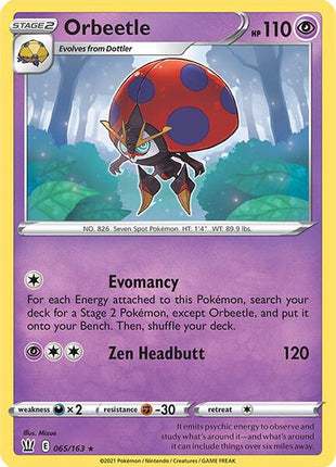 Orbeetle - SWSH05 Battle Styles - Holofoil - Near Mint (NM)