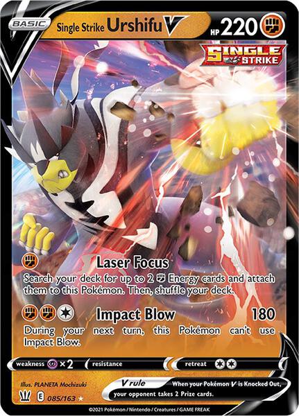 Single Strike Urshifu V - SWSH05 Battle Styles - Holofoil - Near Mint (NM)