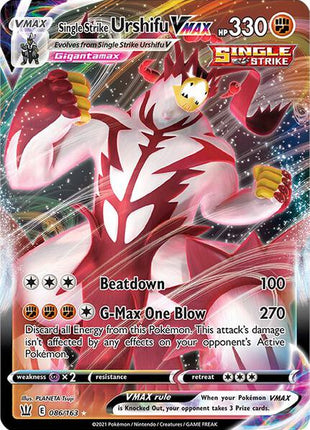 Single Strike Urshifu VMAX - SWSH05 Battle Styles - Holofoil - Near Mint (NM)