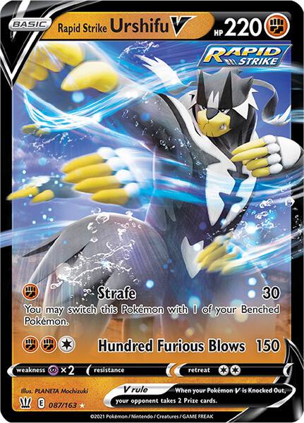Rapid Strike Urshifu V - SWSH05 Battle Styles - Holofoil - Near Mint (NM)