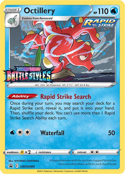 Octillery - SWSH089 (Prerelease) - SWSH Sword and Shield Promo Cards - Holofoil - Near Mint (NM)