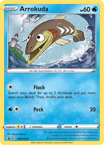 Arrokuda - SWSH093 - SWSH Sword and Shield Promo Cards - Holofoil - Near Mint (NM)