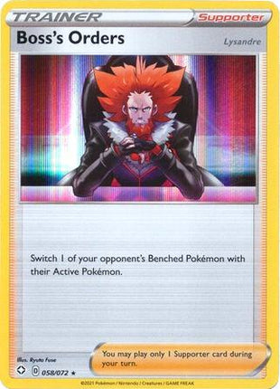 Boss's Orders - 058/072 - Deck Exclusives - Holofoil - Near Mint (NM)
