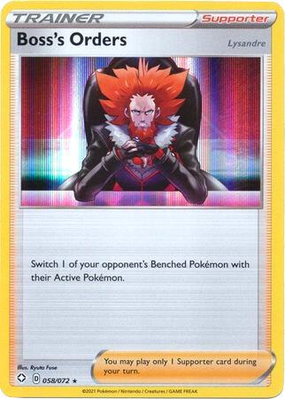 Boss's Orders - 058/072 - Deck Exclusives - Holofoil - Near Mint (NM)