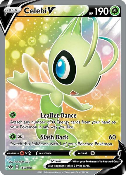 Celebi V (Full Art) - SWSH06 Chilling Reign - Holofoil - Near Mint (NM)