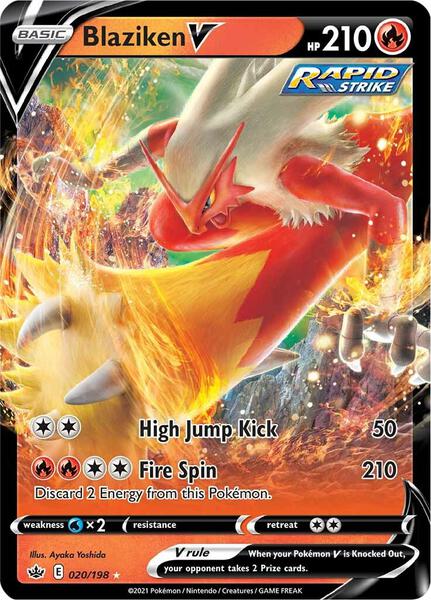 Blaziken V - SWSH06 Chilling Reign - Holofoil - Near Mint (NM)