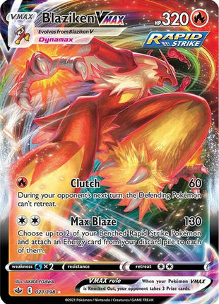 Blaziken VMAX - SWSH06 Chilling Reign - Holofoil - Near Mint (NM)