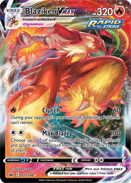 Blaziken VMAX - SWSH06 Chilling Reign - Holofoil - Near Mint (NM)
