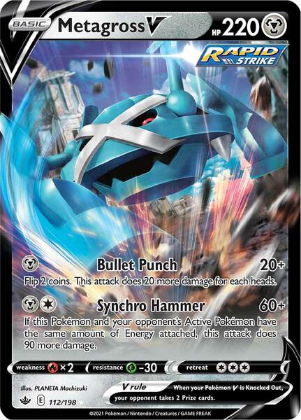 Metagross V - SWSH06 Chilling Reign - Holofoil - Near Mint (NM)