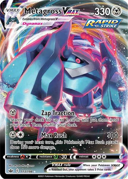 Metagross VMAX - SWSH06 Chilling Reign - Holofoil - Near Mint (NM)
