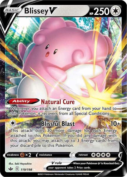 Blissey V - SWSH06 Chilling Reign - Holofoil - Near Mint (NM)