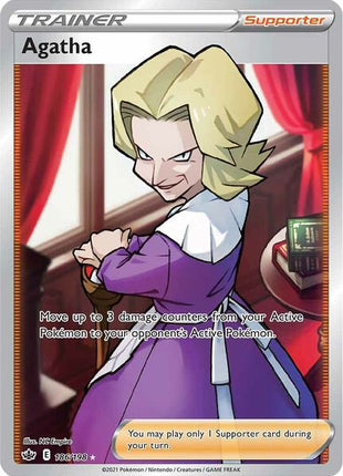 Agatha (Full Art) - SWSH06 Chilling Reign - Holofoil - Near Mint (NM)