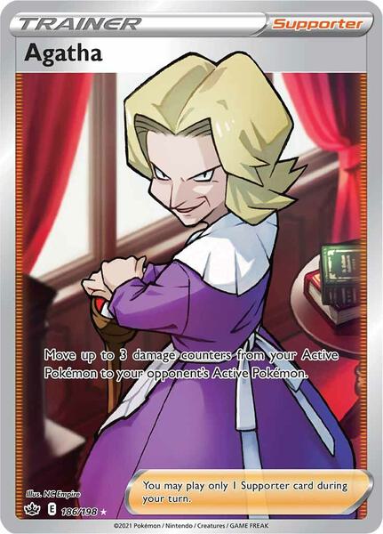 Agatha (Full Art) - SWSH06 Chilling Reign - Holofoil - Near Mint (NM)
