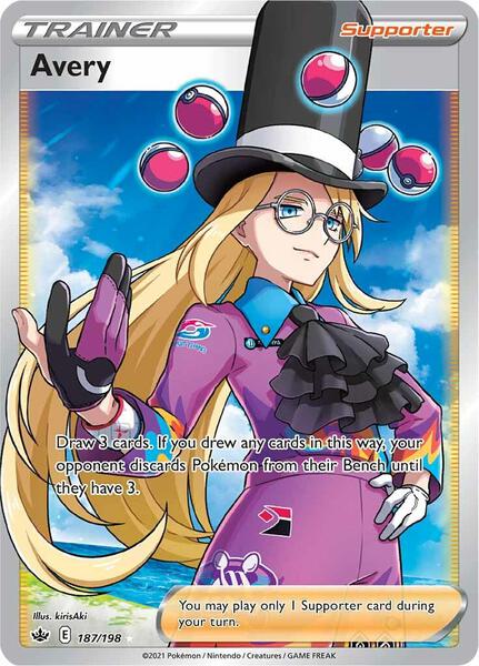 Avery (Full Art) - SWSH06 Chilling Reign - Holofoil - Near Mint (NM)