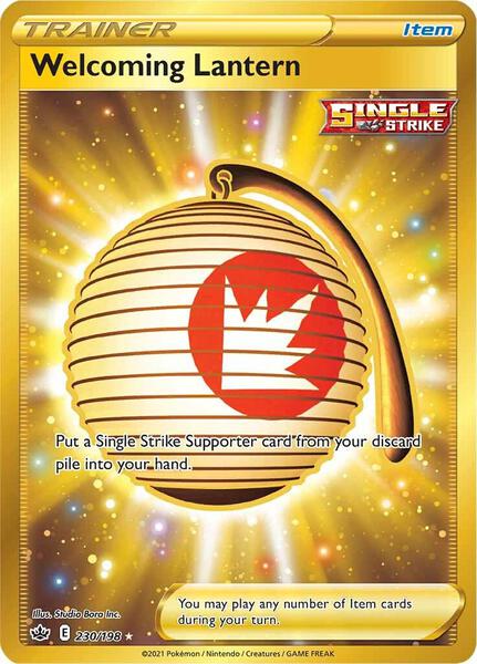 Welcoming Lantern (Secret) - SWSH06 Chilling Reign - Holofoil - Near Mint (NM)