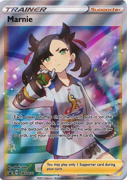Marnie - SWSH121 - SWSH Sword and Shield Promo Cards - Holofoil - Near Mint (NM)