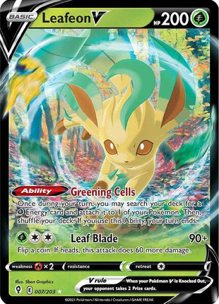 Leafeon V - SWSH07 Evolving Skies - Holofoil - Near Mint (NM)