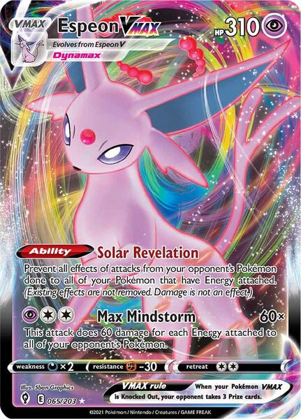 Espeon VMAX - SWSH07 Evolving Skies - Holofoil - Near Mint (NM)