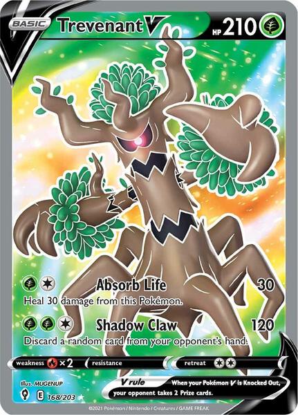 Trevenant V (Full Art) - SWSH07 Evolving Skies - Holofoil - Near Mint (NM)
