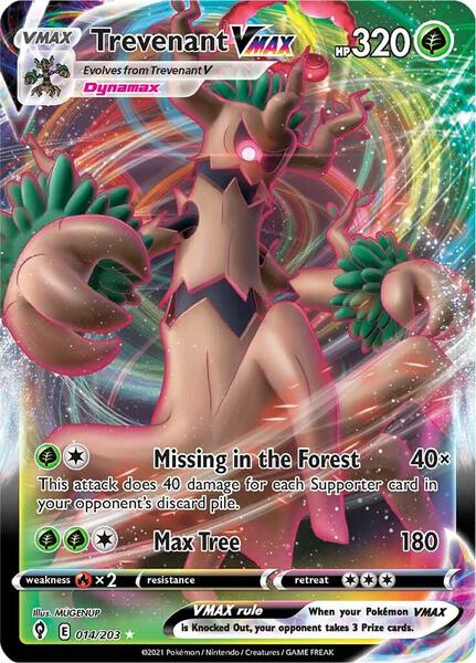 Trevenant VMAX - SWSH07 Evolving Skies - Holofoil - Near Mint (NM)