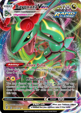 Rayquaza VMAX - SWSH07 Evolving Skies - Holofoil - Near Mint (NM)