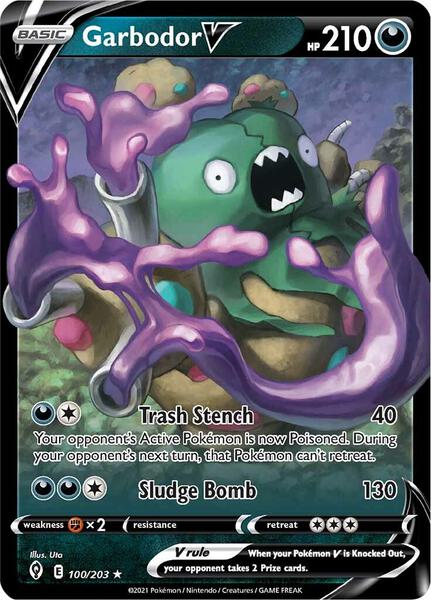 Garbodor V - SWSH07 Evolving Skies - Holofoil - Near Mint (NM)