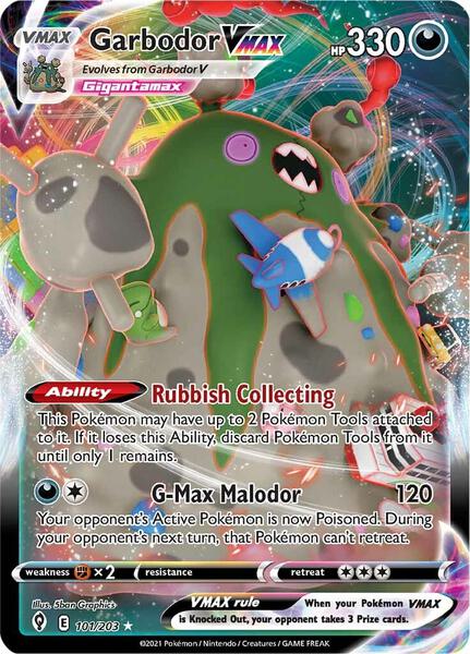 Garbodor VMAX - SWSH07 Evolving Skies - Holofoil - Near Mint (NM)