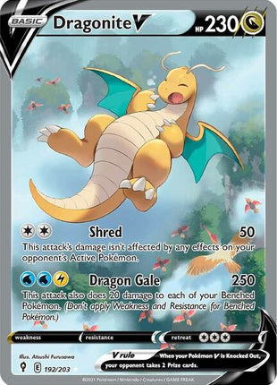 Dragonite V (Alternate Full Art) - SWSH07 Evolving Skies - Holofoil - Near Mint (NM)