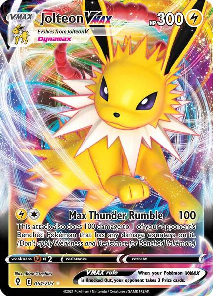 Jolteon VMAX - SWSH07 Evolving Skies - Holofoil - Near Mint (NM)