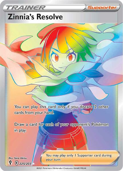 Zinnia's Resolve (Secret) - SWSH07 Evolving Skies - Holofoil - Near Mint (NM)