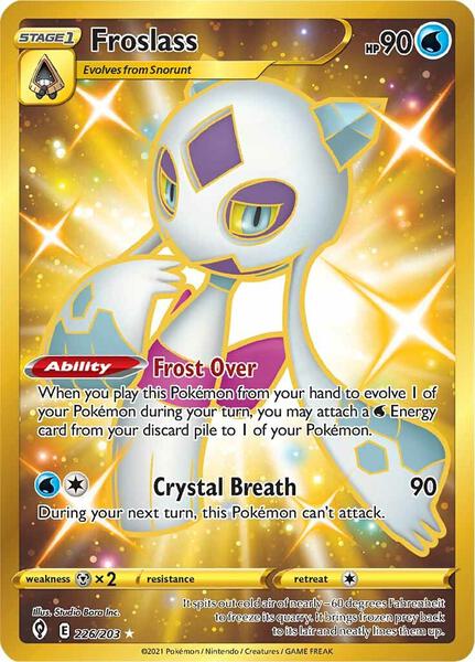 Froslass (Secret) - SWSH07 Evolving Skies - Holofoil - Near Mint (NM)