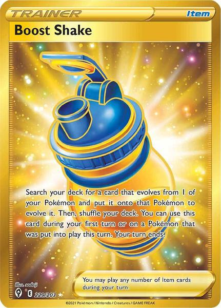 Boost Shake (Secret) - SWSH07 Evolving Skies - Holofoil - Near Mint (NM)