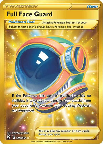Full Face Guard (Secret) - SWSH07 Evolving Skies - Holofoil - Near Mint (NM)