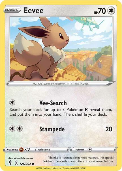 Eevee - SWSH07 Evolving Skies - Near Mint (NM)