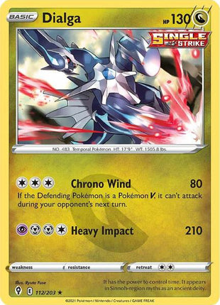 Dialga - SWSH07 Evolving Skies - Holofoil - Near Mint (NM)
