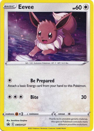 Eevee - SWSH127 - SWSH Sword and Shield Promo Cards - Holofoil - Near Mint (NM)