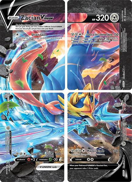 Zacian V-UNION [Set of 4] - SWSH Sword and Shield Promo Cards - Holofoil - Near Mint (NM)