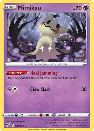 Mimikyu - 081/189 (Cosmos Holo) - Miscellaneous Cards and Products - Holofoil - Near Mint (NM)