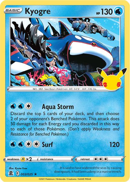 Kyogre - Celebrations - Holofoil - Near Mint (NM)