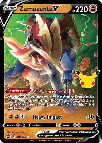 Zamazenta V - Celebrations - Holofoil - Near Mint (NM)