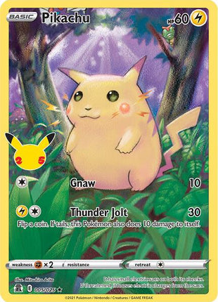 Pikachu - Celebrations - Holofoil - Near Mint (NM)