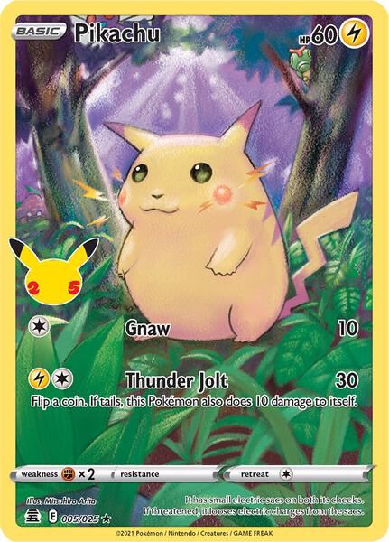 Pikachu - Celebrations - Holofoil - Lightly Played (LP)