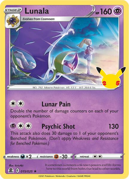 Lunala - Celebrations - Holofoil - Near Mint (NM)