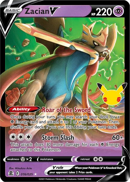 Zacian V - Celebrations - Holofoil - Near Mint (NM)
