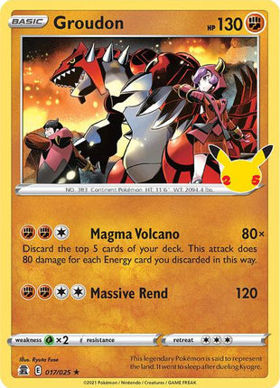 Groudon - Celebrations - Holofoil - Near Mint (NM)