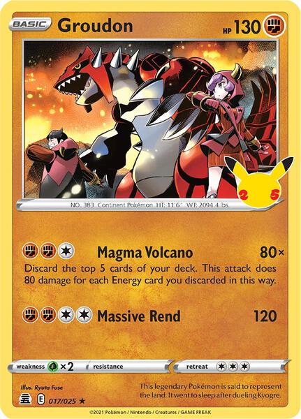 Groudon - Celebrations - Holofoil - Near Mint (NM)