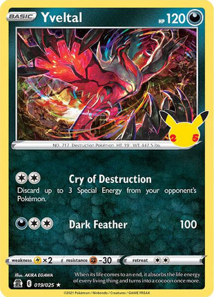 Yveltal - Celebrations - Holofoil - Near Mint (NM)