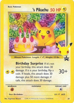 ______'s Pikachu - Celebrations Classic Collection - Holofoil - Lightly Played (LP)