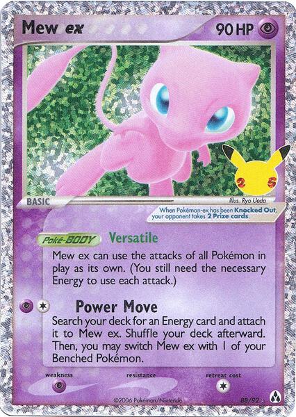 Mew ex - Celebrations Classic Collection - Holofoil - Near Mint (NM)